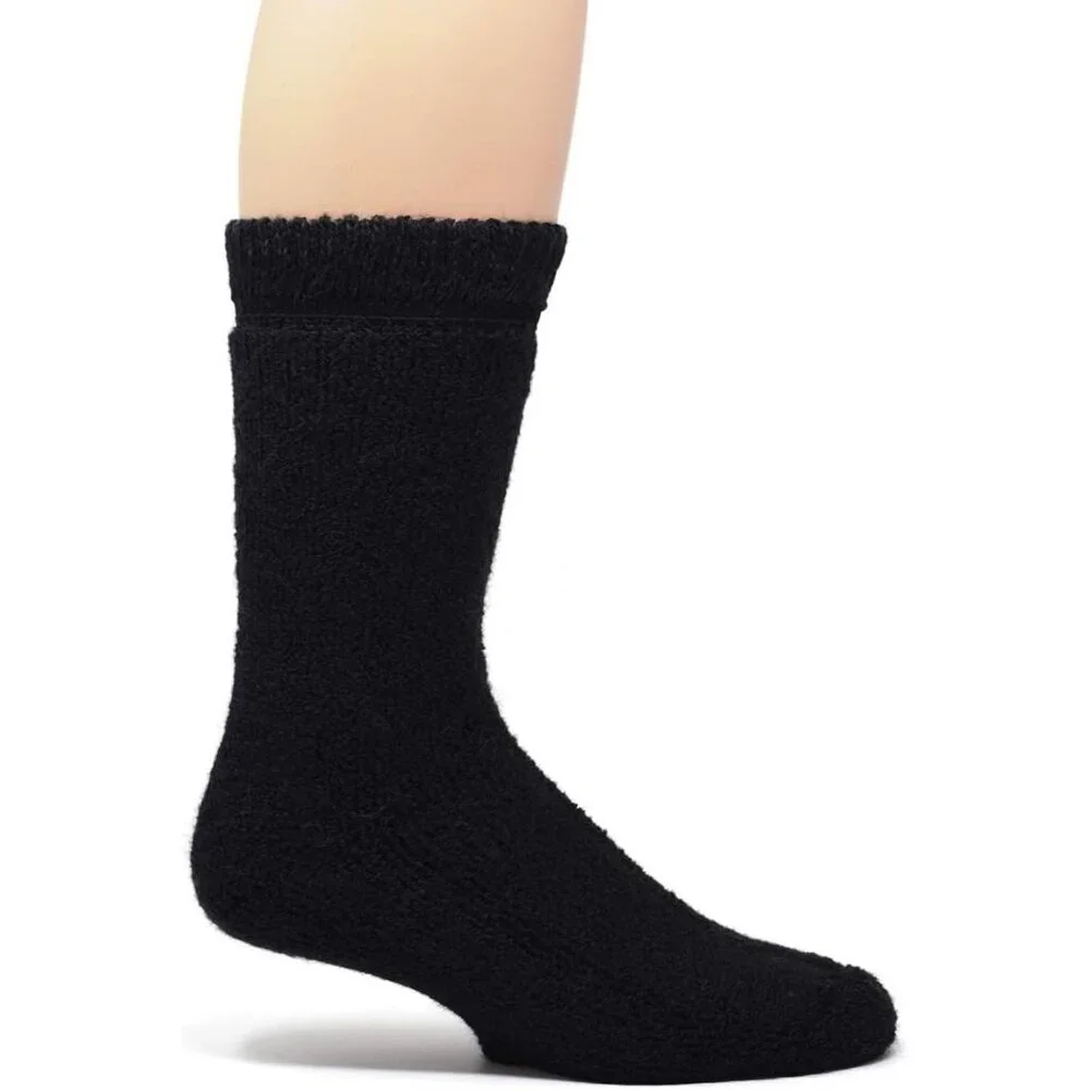 Unisex Black Heather 47 % Alpaca Wool 38%  Toasty Toes  Ultimate Alpaca Socks